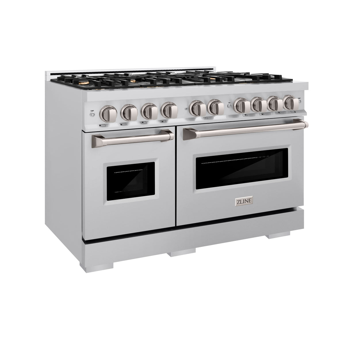 ZLINE - 48 in. Wide 8 Burner Classic Double Oven Gas Range (CGR-BR-48) - Stainless Steel