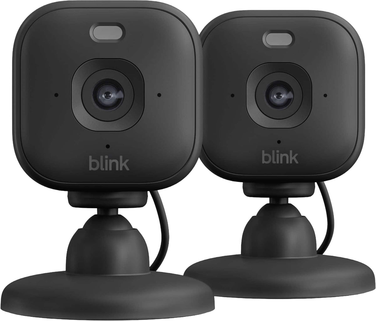 Blink - Mini 2K+ Compact plug-in security camera, 2K video resolution, color night vision, enhanced audio - 2 Cam - Black