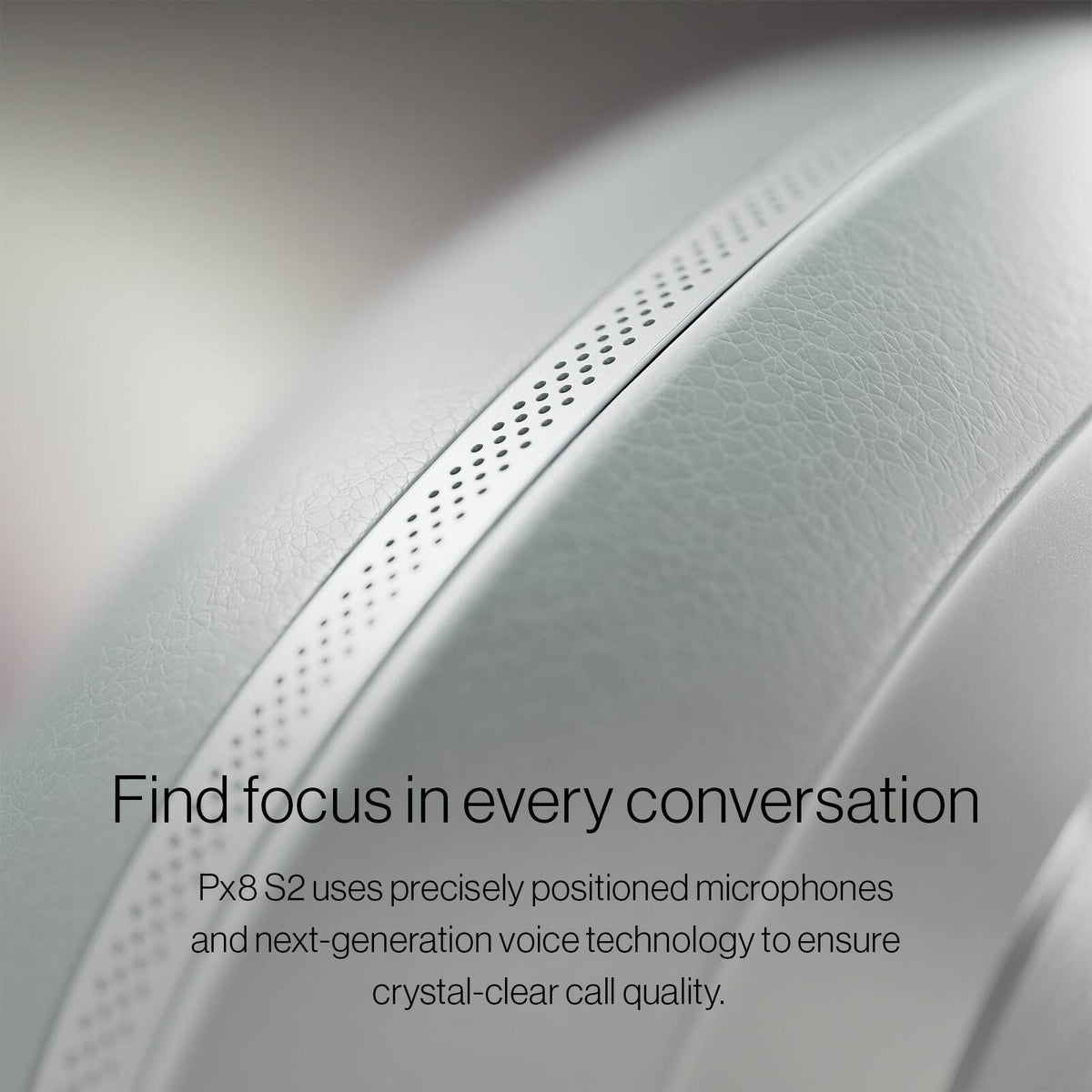 Bowers & Wilkins - B&W Px8 S2 Over-The-Ear Bluetooth Wireless Headphones - Pearl Blue