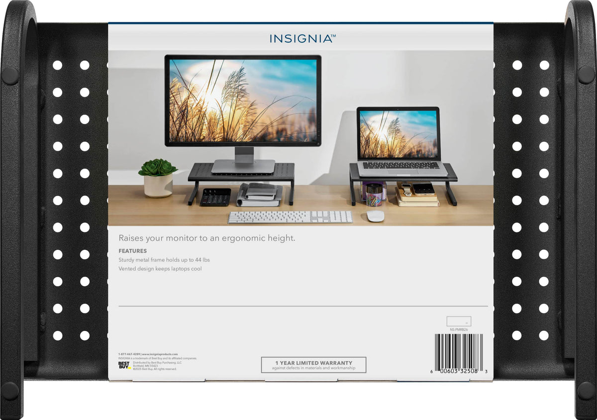 Insignia™ - Monitor Riser - Black