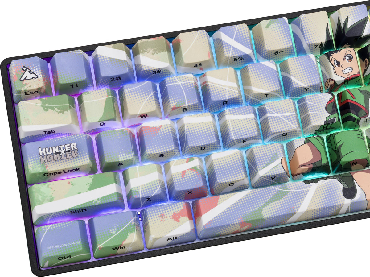 Higround - Hunter x Hunter Basecamp 65+ 65% Wired Mechanical Pre-Lubed TTC Venus Linear Switch Gaming Keyboard w/ RGB Backlighting - Gon