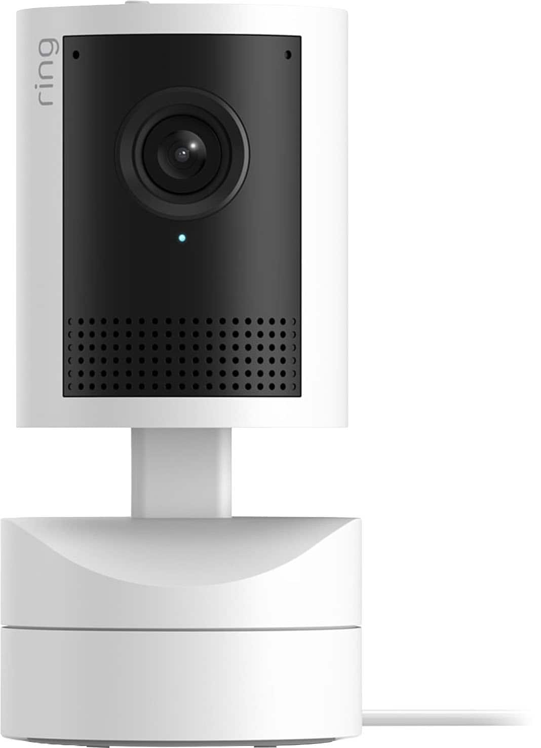 Ring - Smart Pan-Tilt Indoor Cam,Retinal 2K Video,Plug-In, 360°Coverage, Auto Tracking, 6x Zoom, home or business security - White