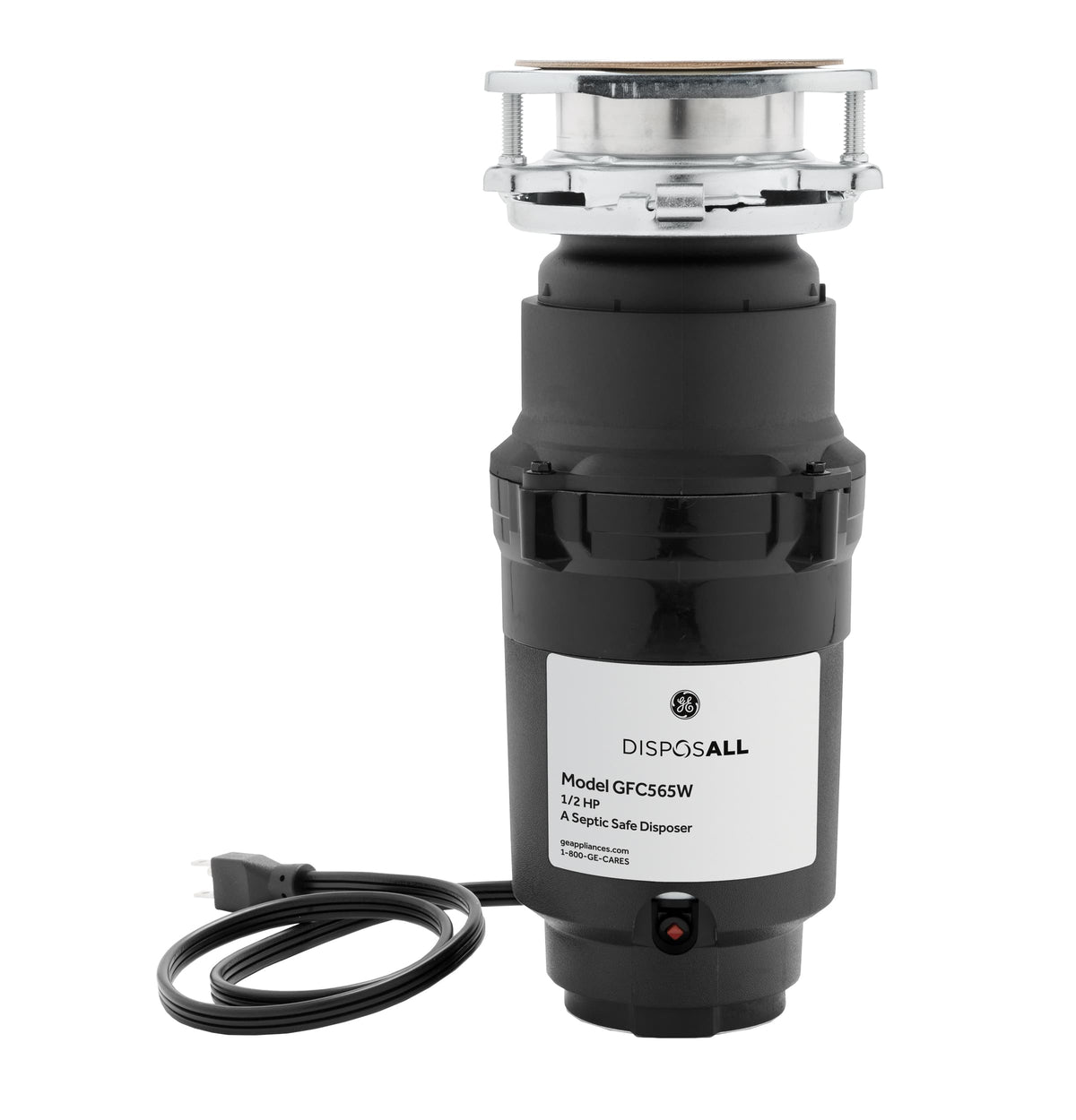 GE - DISPOSALL 1/2 HP Disposer - Black