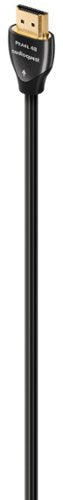 AudioQuest - Pearl 48 7.4' 4K-8K-10K 48Gbps In-Wall Rated HDMI Cable - Black with White Stripes