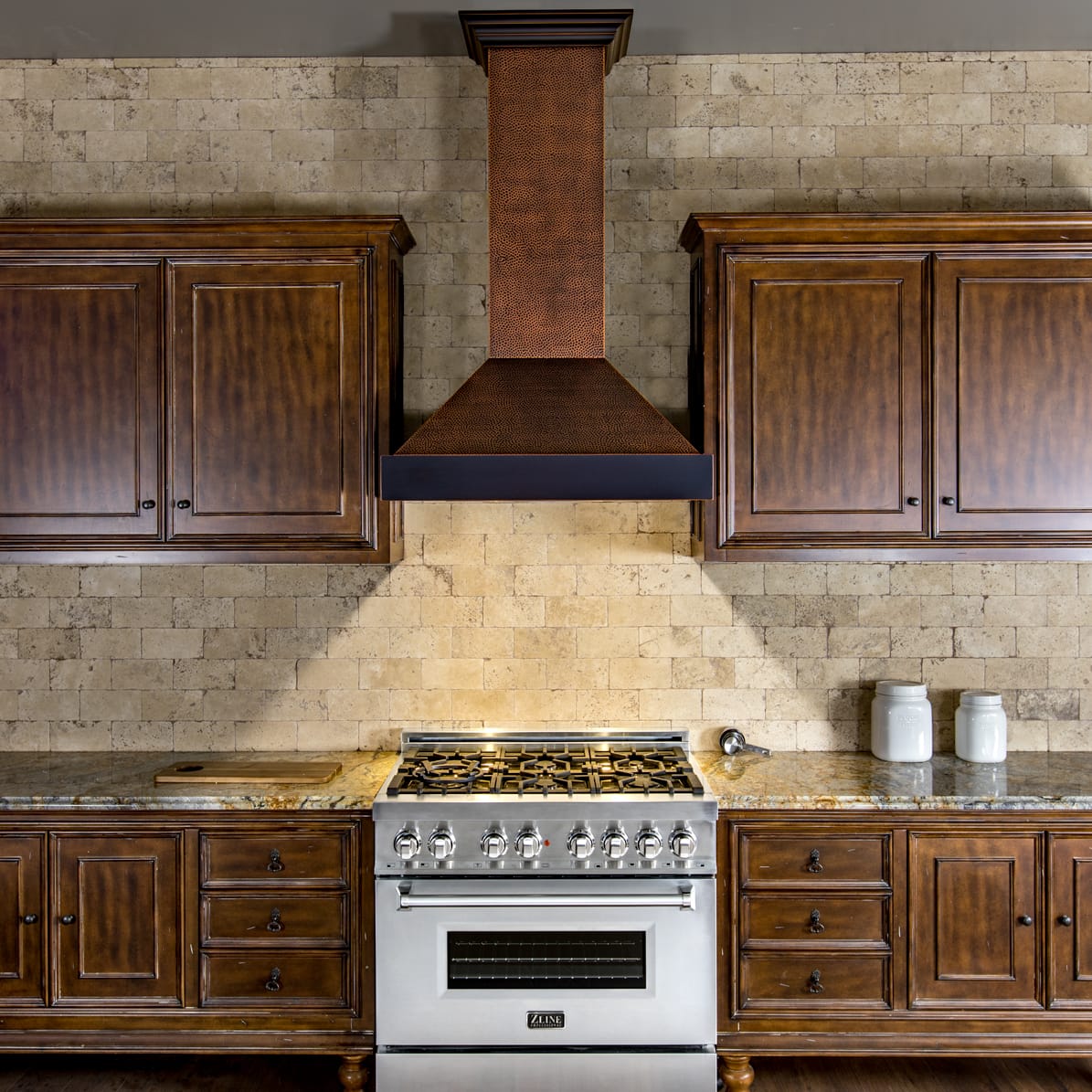 ZLINE - 30 inches - Externally Vented - Wall Range Hood - Hand Hammered Copper