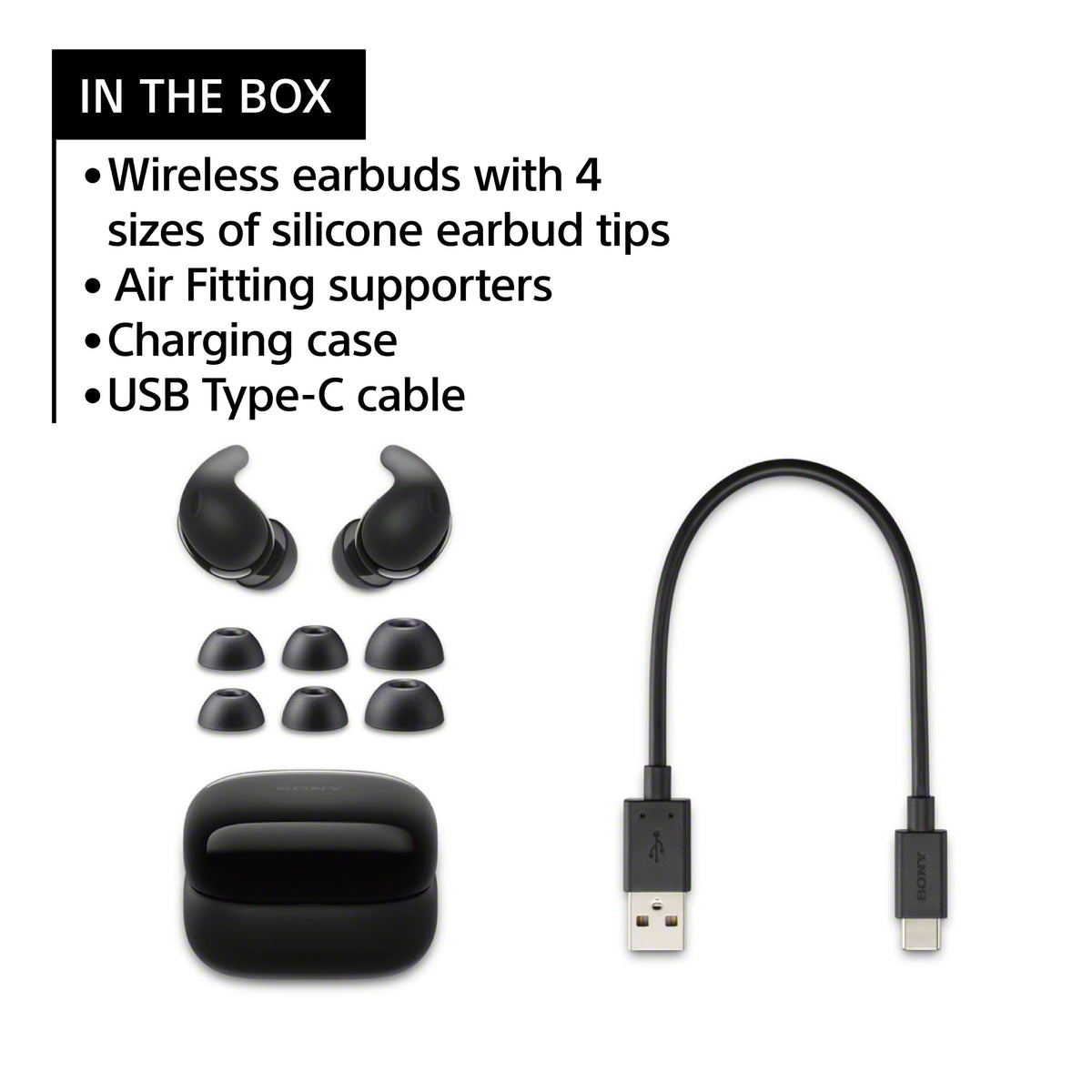 Sony - LinkBuds Fit True Wireless Noise Cancelling Earbuds - White