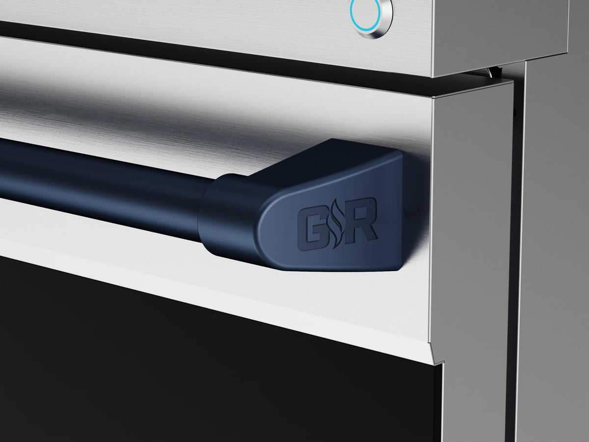 Gordon Ramsay Series by Thor Kitchen 4.8 Cu. Ft Freestanding Induction Range with Navy Blue Hardware - Stainless Steel