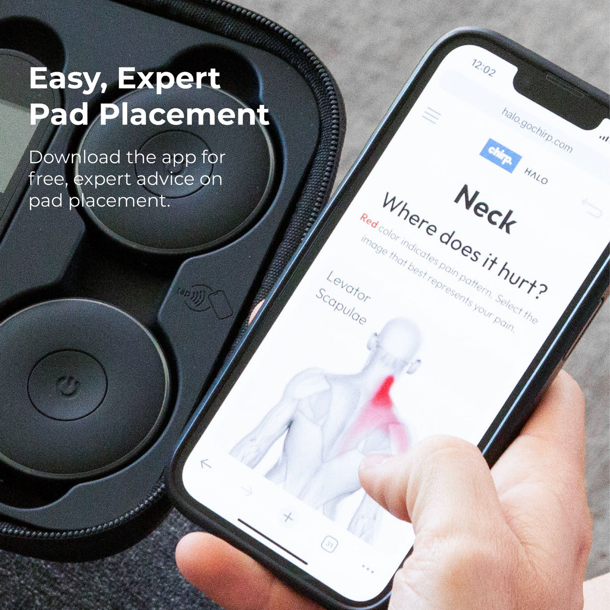 Chirp - Halo Wireless Muscle Stimulator (Double) - Slate