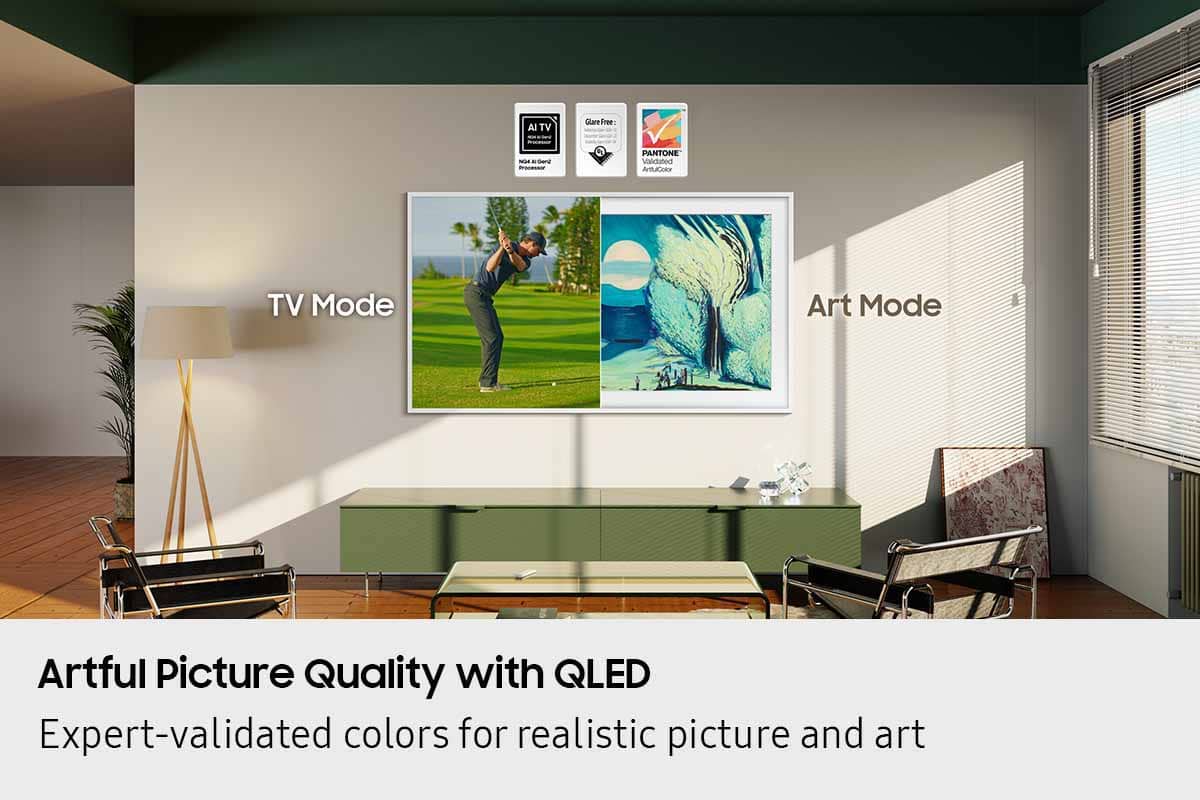 Samsung - 43” Class LS03FA The Frame Series QLED 4K UHD Art Mode SamsungVision AI Smart TV w/ Wall Mount (2025)