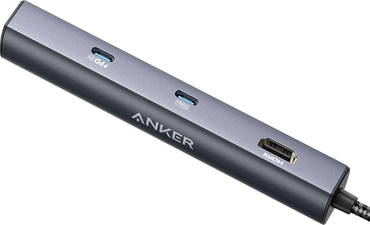 Anker - PowerExpand 6-in-1 USB-C PD Ethernet Hub - Gray