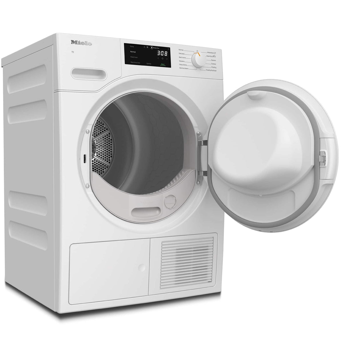 Miele - TXB360WP 24" 4.1 cu ft. Electric Heat Pump Dryer - Lotus White