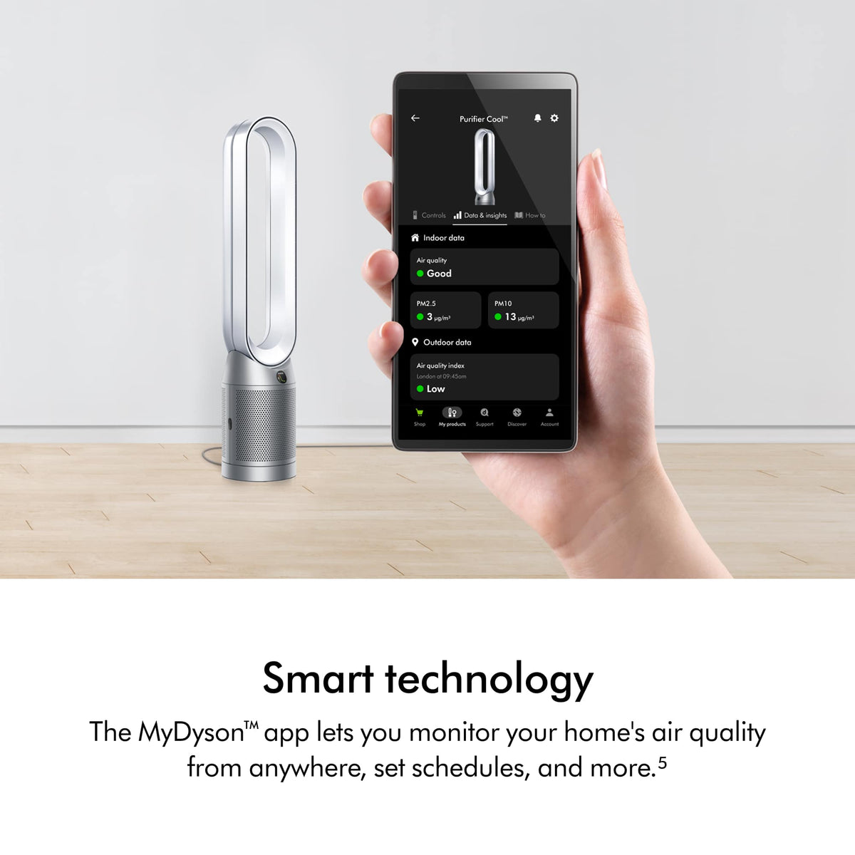 Dyson - Purifier Cool PC1 - Exclusive - White/Silver