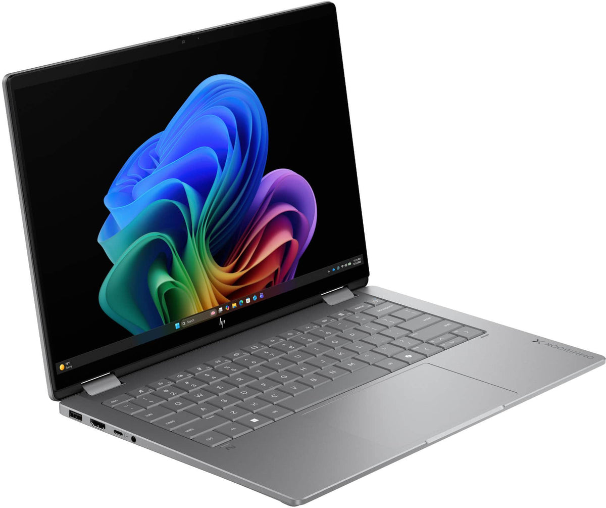 HP - OmniBook X Flip 2-in-1 - 14" 2K OLED Touchscreen Laptop - Intel Core Ultra 7 (2026) - 16GB Memory - 1TB SSD - Copilot+ - Meteor Silver