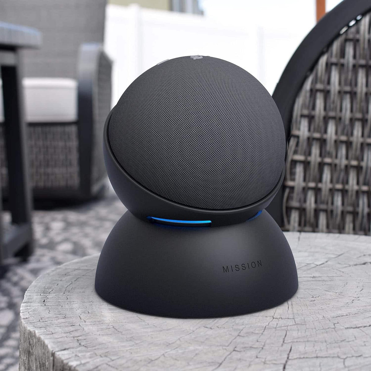 Amazon - Echo Dot Battery Base for 4th and 5th Gen Echo Dot - Black