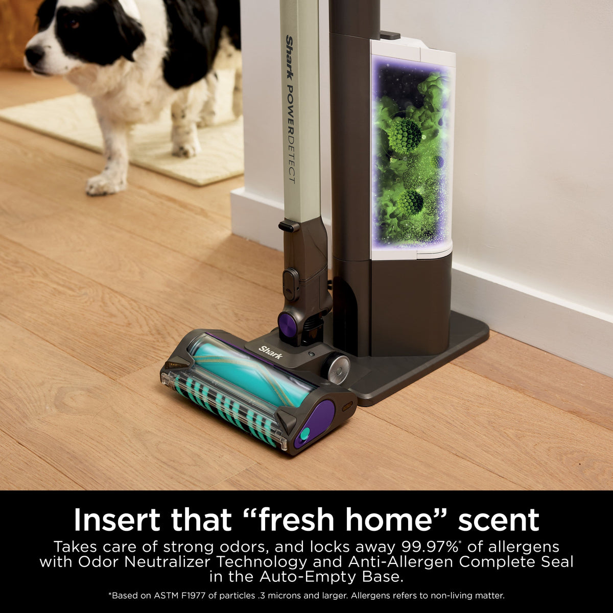 Shark - PowerDetect Clean & Empty Cordless Stick Vacuum & Auto-Empty System with Powerful Suction, Up to 70 min Runtime - Dark Gray