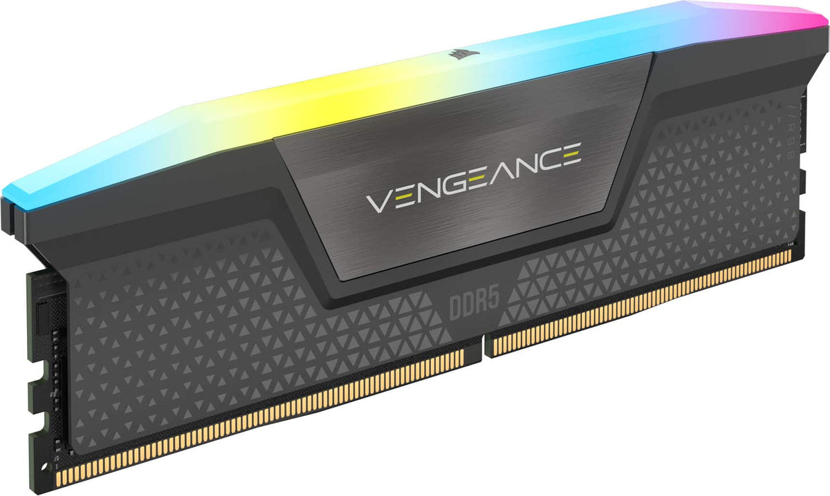 CORSAIR - VENGEANCE RGB DDR5 96GB (2 x 48GB) DDR5 6000 CL36-44-44-96 1.40V AMD EXPO & Intel XMP - Gray