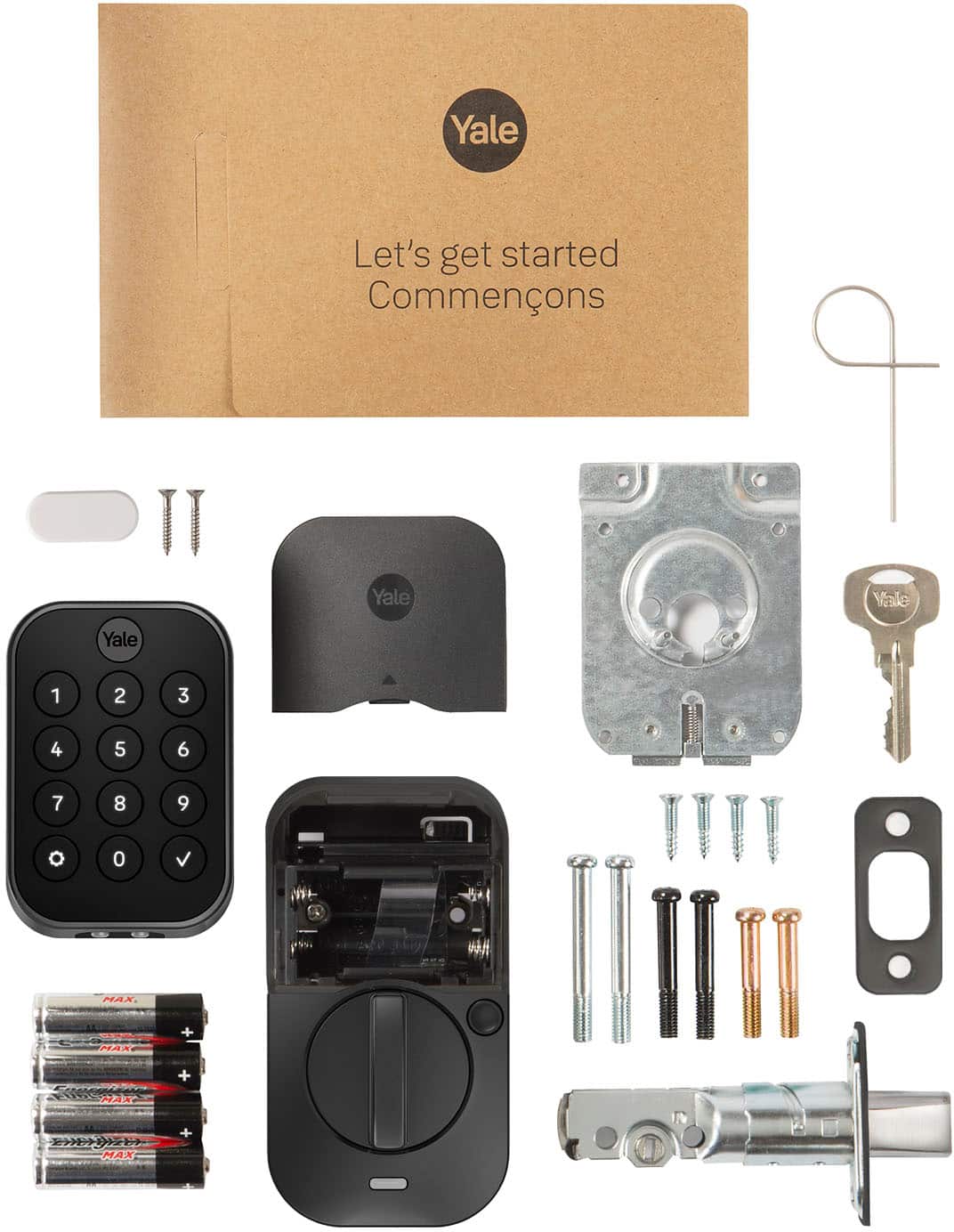 Yale - Assure Lock 2 Smart Lock Touch Key-Free Keypad with Bluetooth - Black Suede