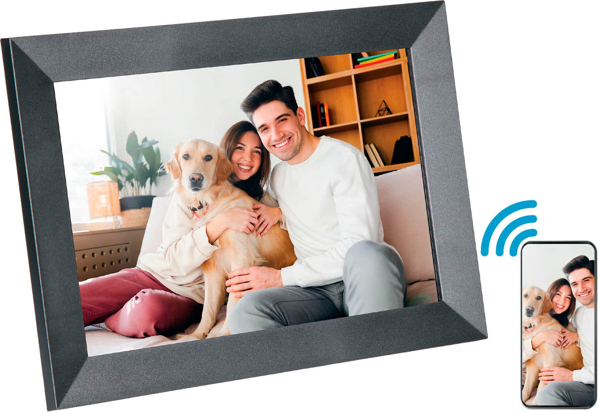 Sunpak - 10.1” Wi-Fi Touchscreen Digital Frame - Black