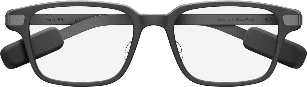 Even Realities - Even G2 B - Everyday Display Smart Glasses, Camera-free, Privacy First - Gray
