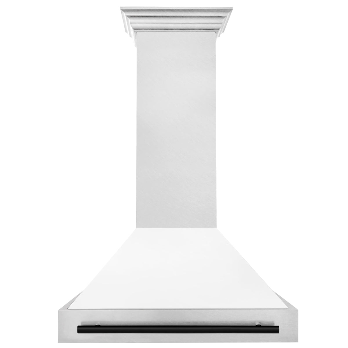 ZLINE Autograph Edition - 36 inches - Externally Vented - Wall Range Hood - Satin Stainless Steel with White Matte Shell