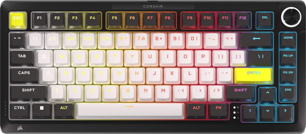 CORSAIR - MAKR PRO 75 Hall Effect DIY keyboard - full aluminum build, gasket mounting, and 8kHz polling - Black