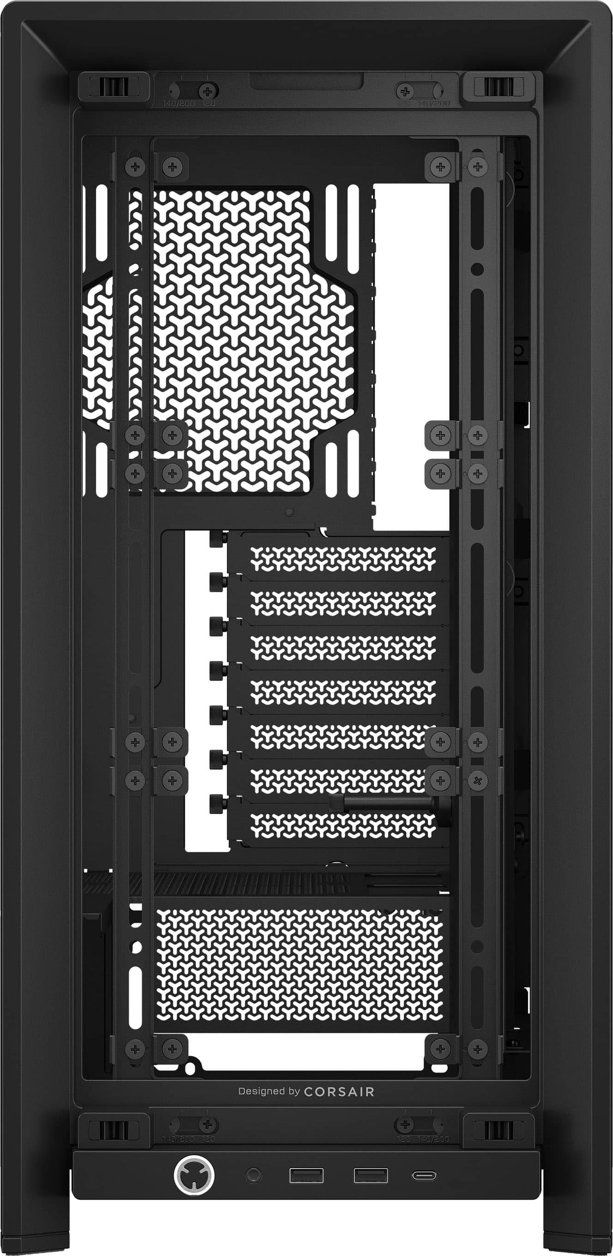 CORSAIR - FRAME 4000D RS ATX Mid-Tower PC Case - Black