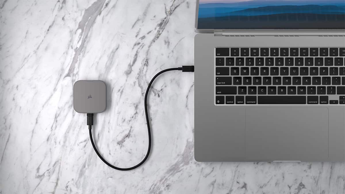 CORSAIR - EX400U USB4 2TB External Portable SSD - Gray