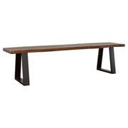 Wobegon - Rectangular Dining Bench - Gray