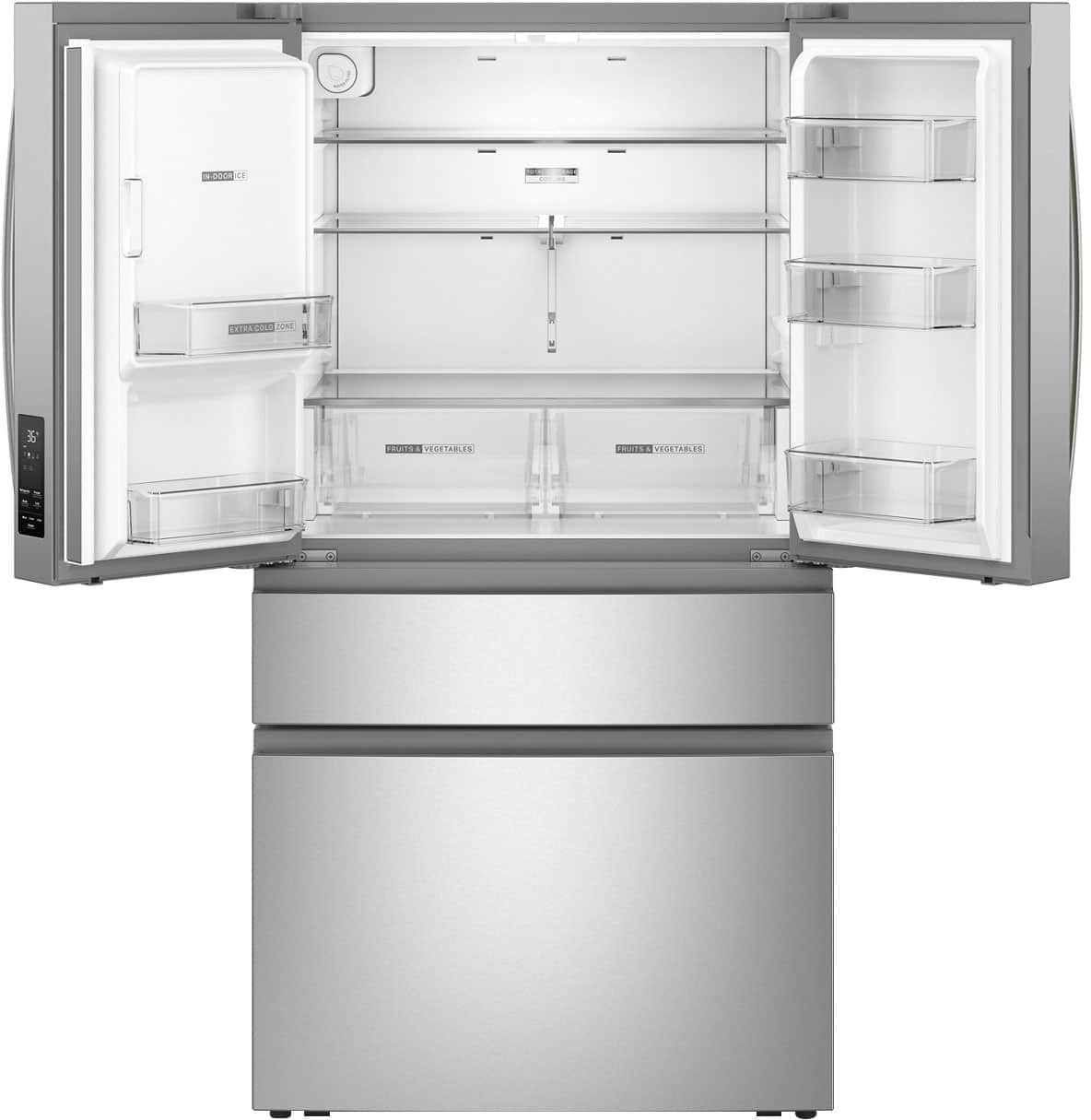 Whirlpool - 29 Cu. Ft. French Door Refrigerator with Flexible Temperature Drawer - Fingerprint-Resistant Stainless Finish