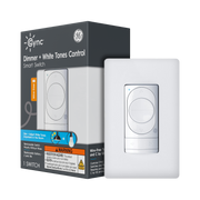 Cync - Smart Dimmer + Tones Control Switch, Wire-Free, Bluetooth - White
