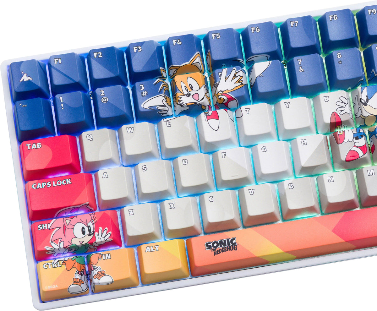 Higround - Basecamp 96+ 96% Wired Mechanical Lubed TTC Neptune Switch Gaming Keyboard with RGB Backlighting - Sega - Classic Sonic