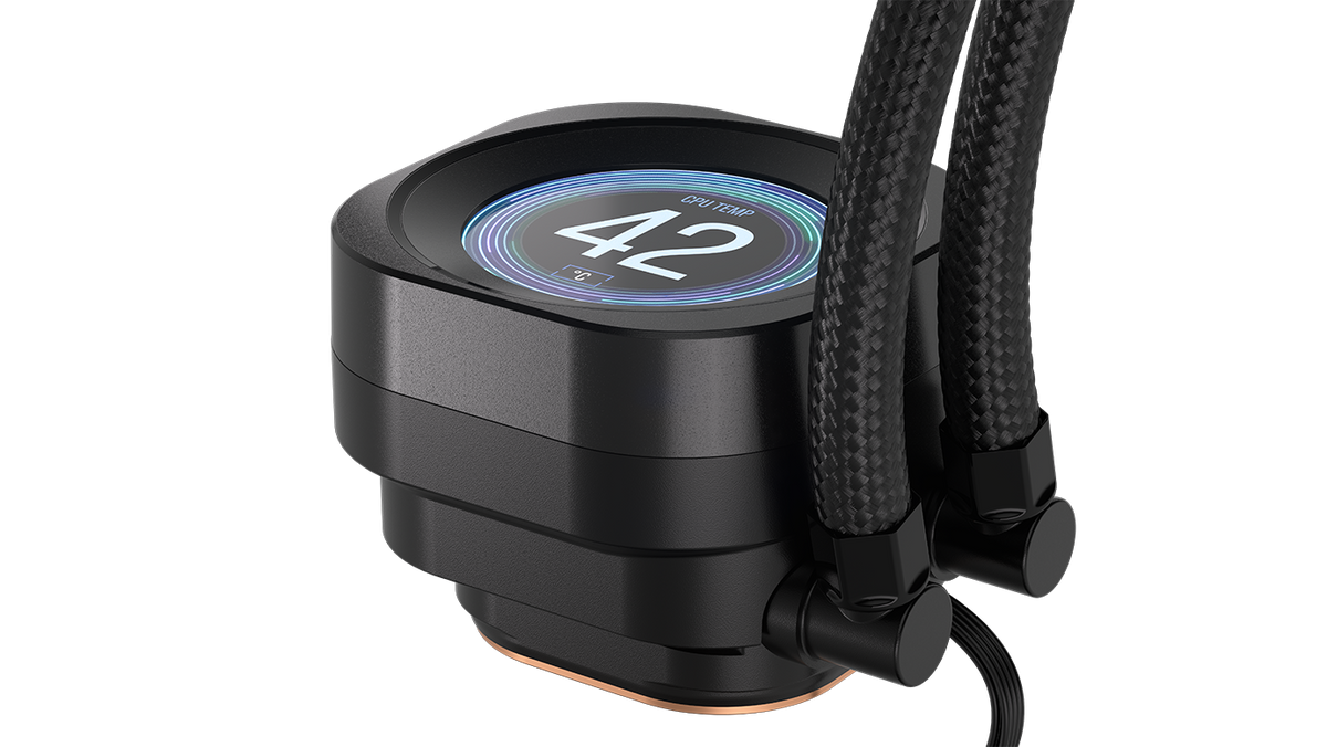 CORSAIR - NAUTILUS 240 RS LCD Liquid CPU Cooler - Black