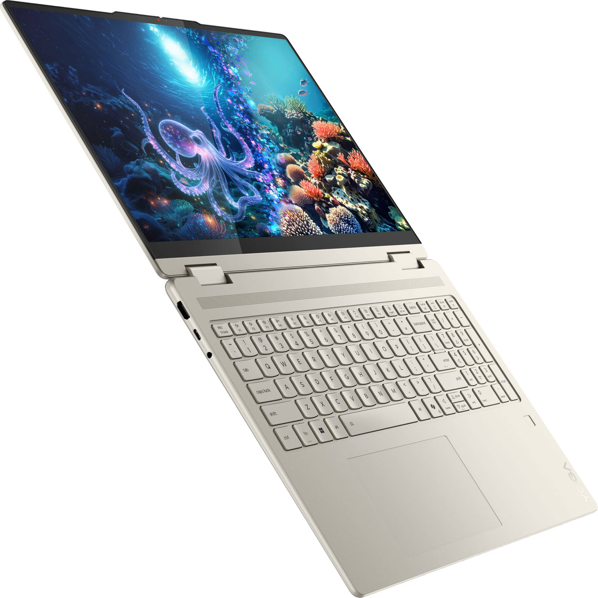Lenovo - Yoga 7 2-in-1 - Copilot+ PC - 16" 2K LCD Touchscreen Laptop - AMD Ryzen AI 5 340 2025 - 16GB Memory - 512GB SSD - Seashell