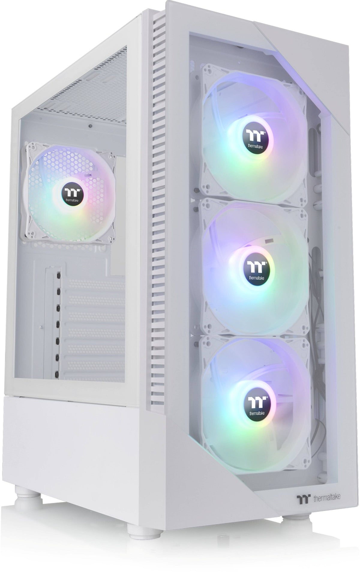 Thermaltake - LE120 ARGB Sync 120mm PWM Computer Case Cooling Fan (3-Pack) - Snow