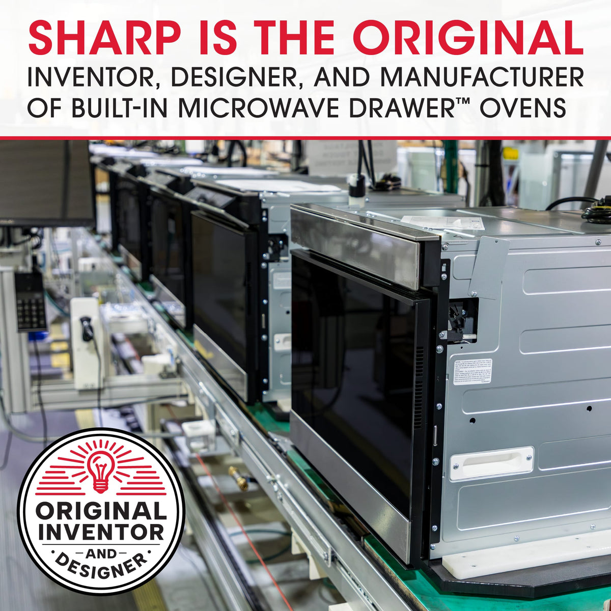 Sharp - 1.2 cu ft 950W Drawer Microwave With Sensor Cooking - Stainless Steel