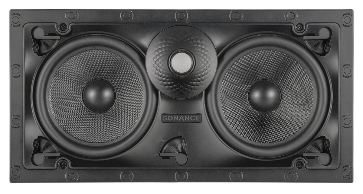 Sonance - VX66 LCR SINGLE SPEAKER - Visual Experience Series 6-1/2" 2-Way LCR (Left, Center, or Right) In Wall Speaker (Each) - Paintable White