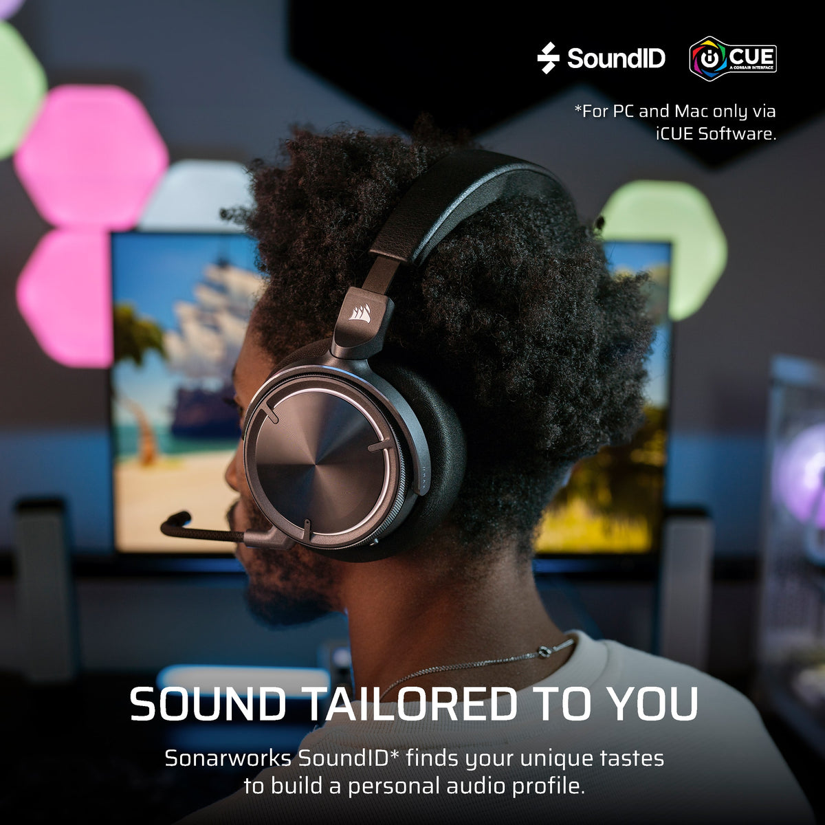 CORSAIR - VIRTUOSO MAX Over-the-Ear Wireless Gaming Headset for PC, Mac, PS5, PS4, Switch and Mobile - Carbon