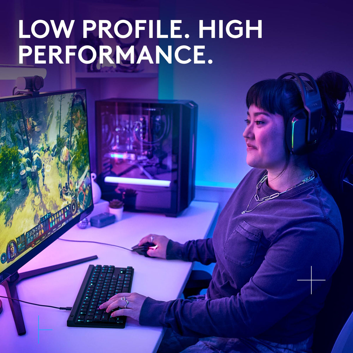 Logitech - G515 TKL Wired Mechanical Tactile (Brown) Switch Gaming Keyboard with LIGHTSYNC RGB - Black
