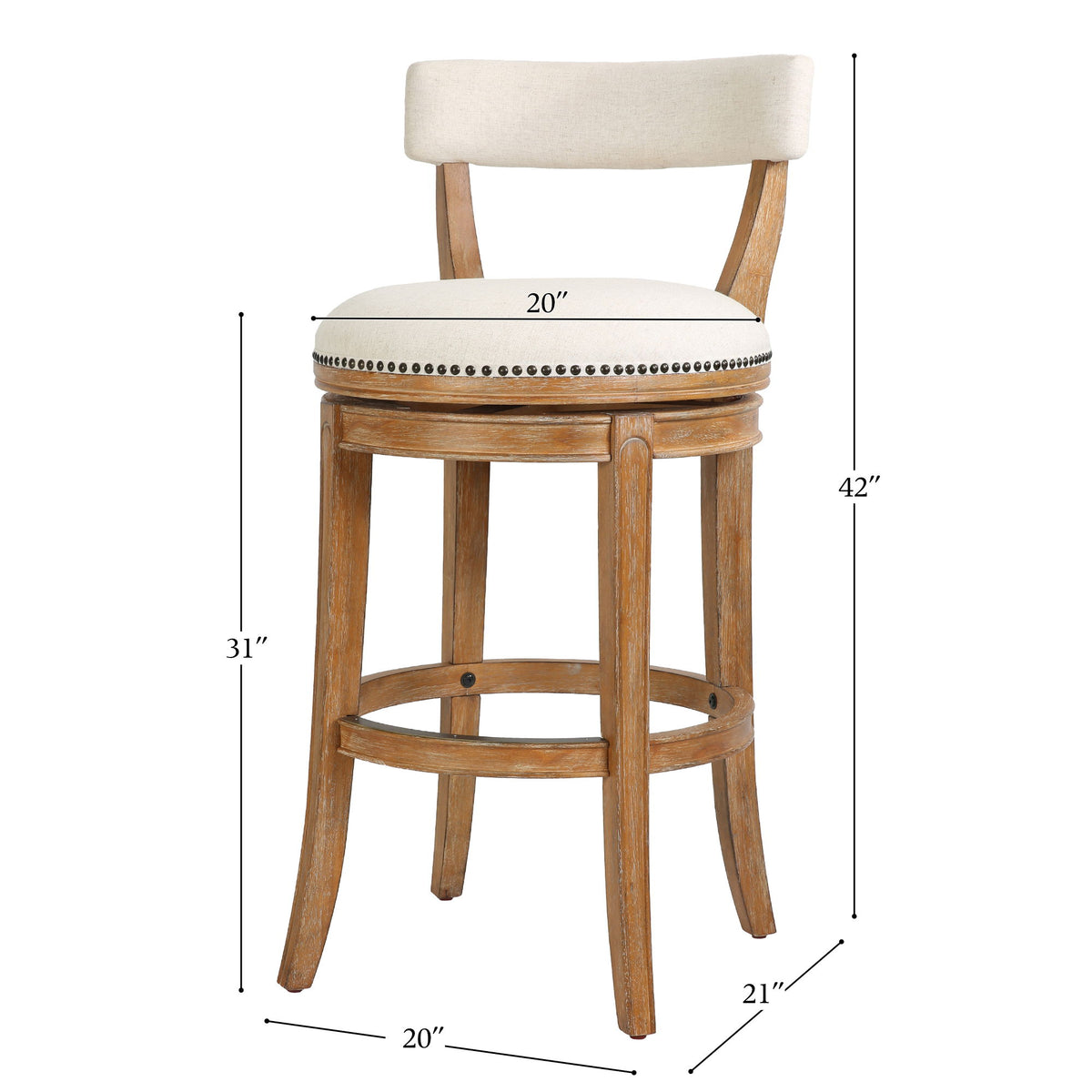 Taburete y asiento y respaldo tapizados