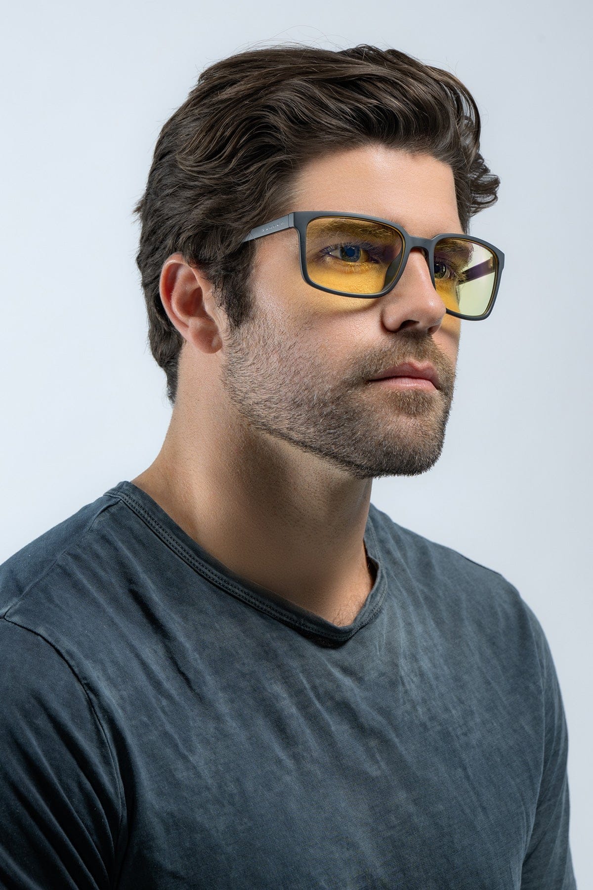 GUNNAR - Mammoth Computer Glasses with Blue Light Reduction, Amber Lenses - Onyx