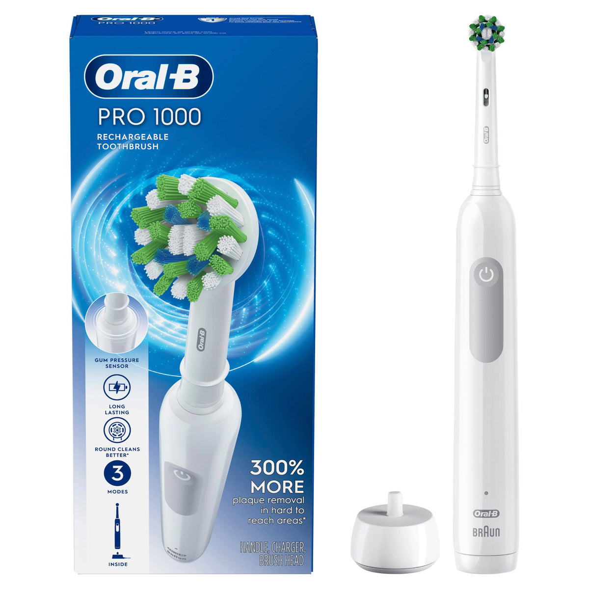 Oral-B - Pro 1000 Electric Toothbrush - White