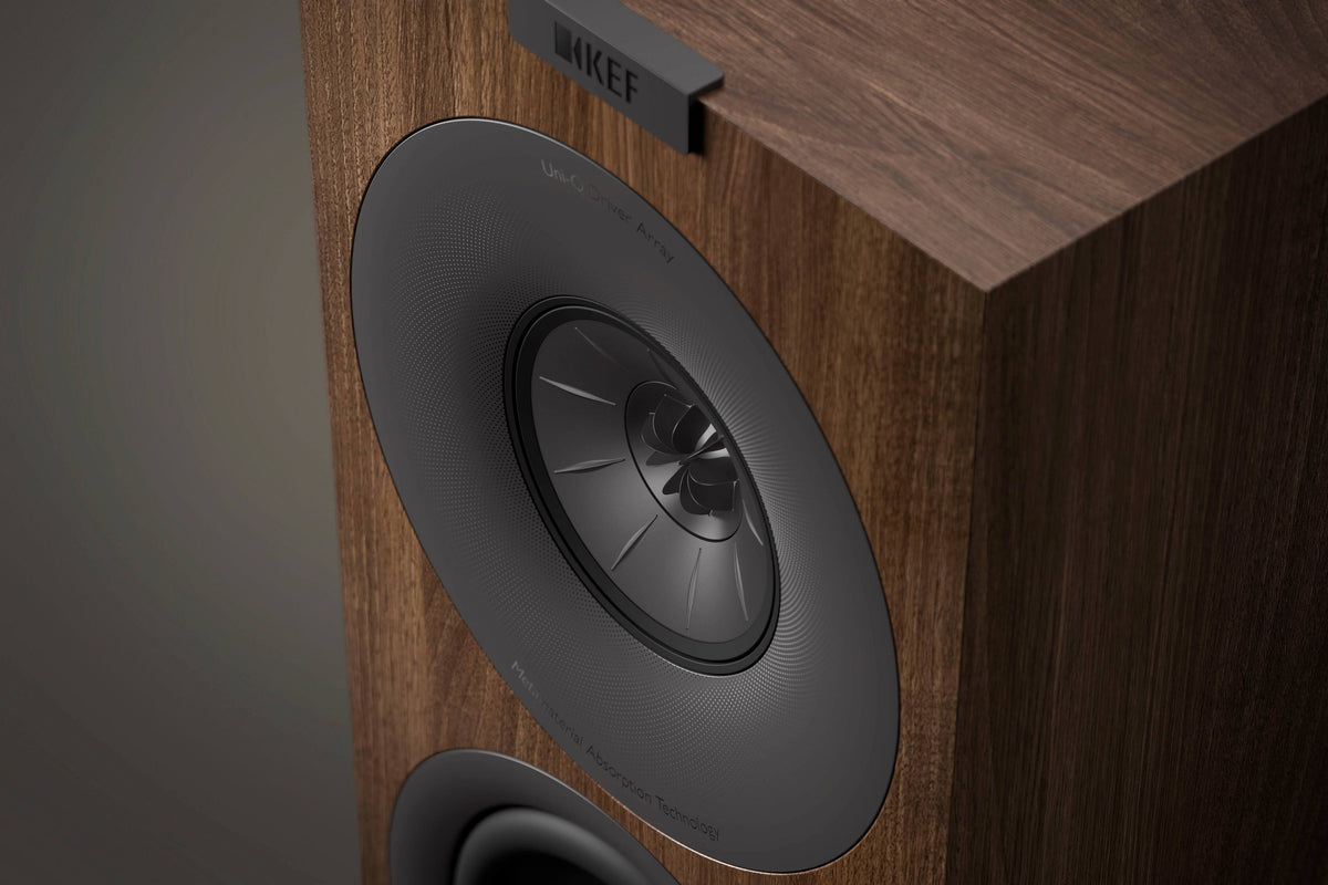 KEF - Q Concerto Meta Bookshelf Speakers (Pair) - Walnut