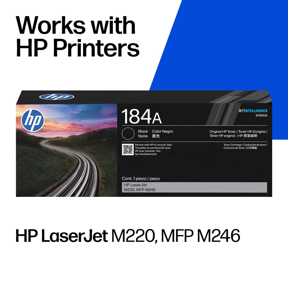 HP - 184A Standard Capacity Toner Cartridge - Black