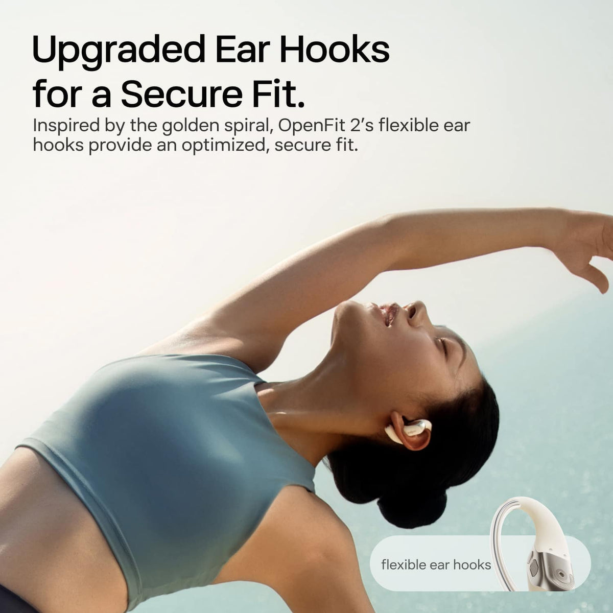 Shokz - OpenFit 2 Open-Ear True Wireless Earbuds - Beige