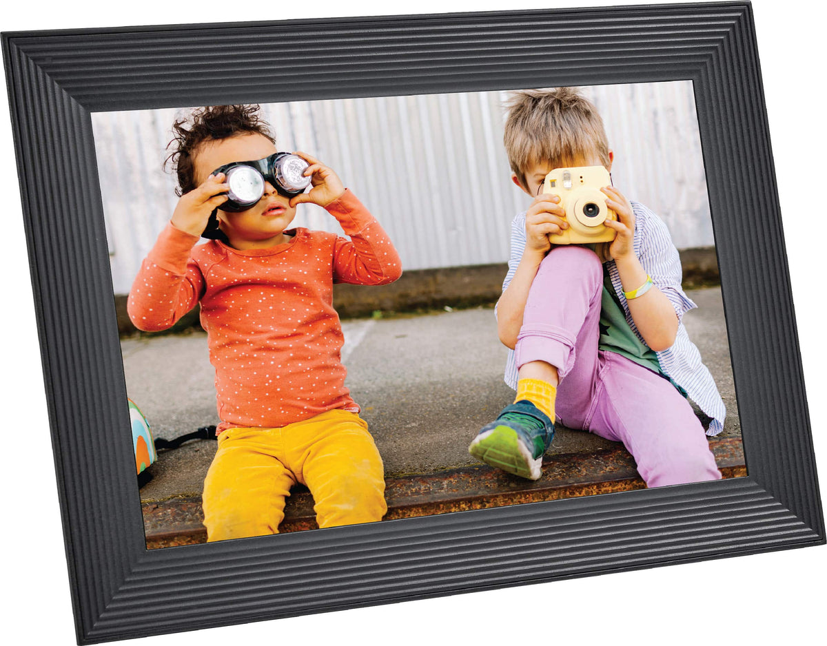 Aura Home - Aura Carver 10" Digital Wifi Photo Frame-Charcoal - Charcoal (Dark)