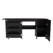 Mesa de costura plegable con ruedas bloqueables