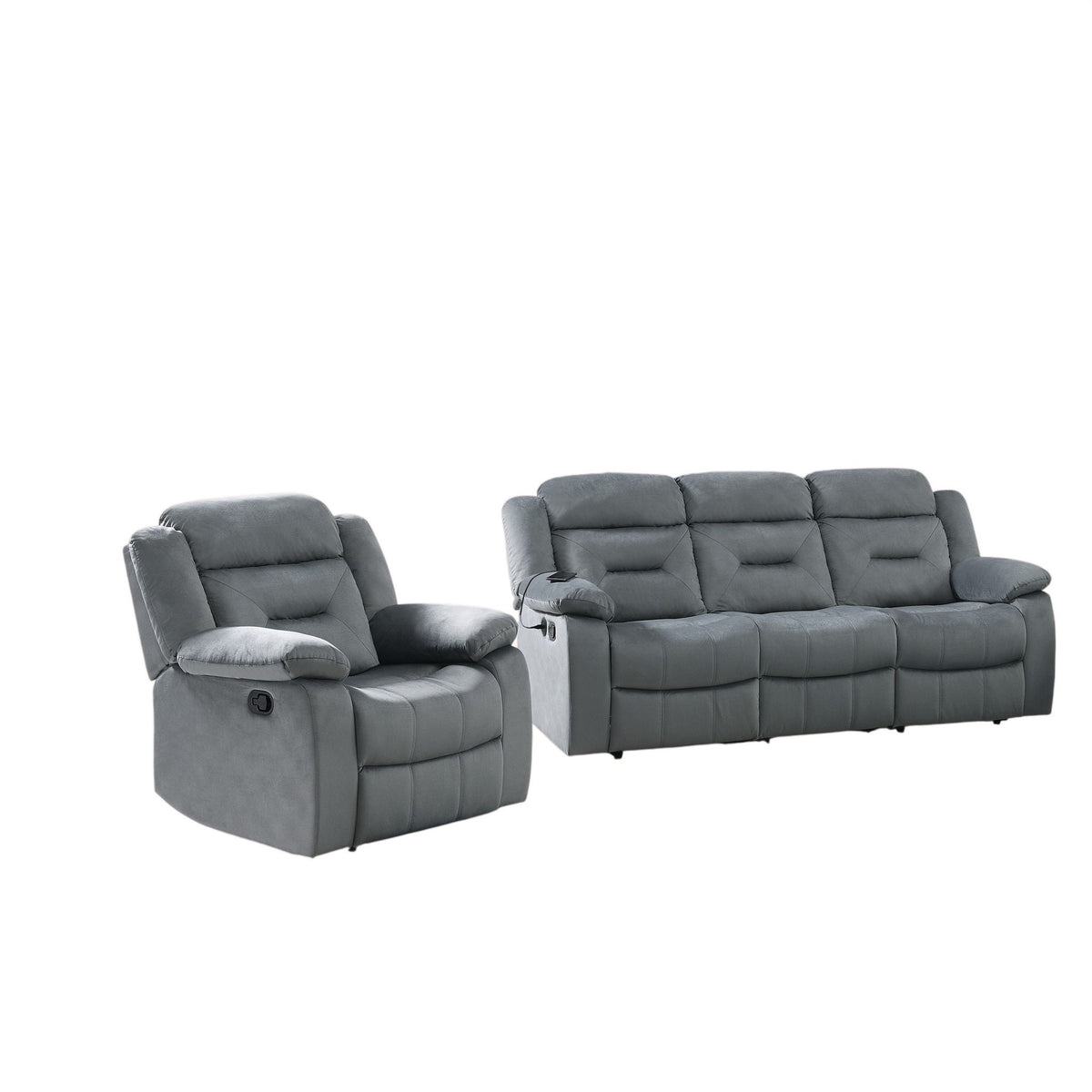 Juego de sala contemporáneo con brazos de almohada y soporte para la cabeza