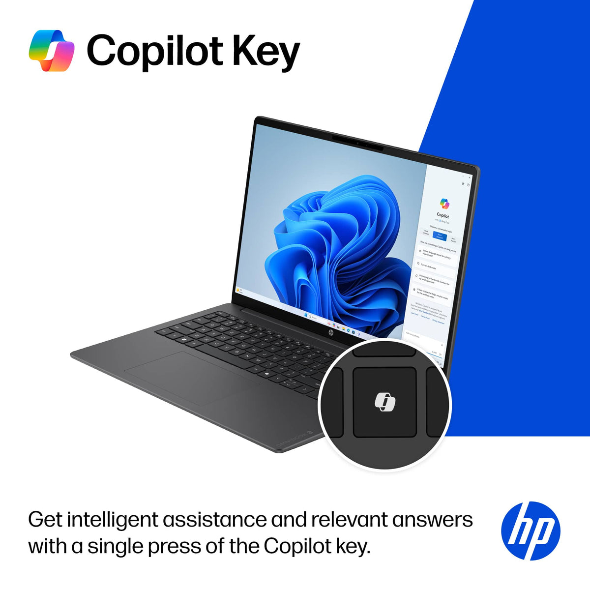 HP - OmniBook 3 - 16" 2K Touchscreen Laptop - Intel Core 7 350 (2026) - 16GB Memory - 512GB SSD - Mica Silver
