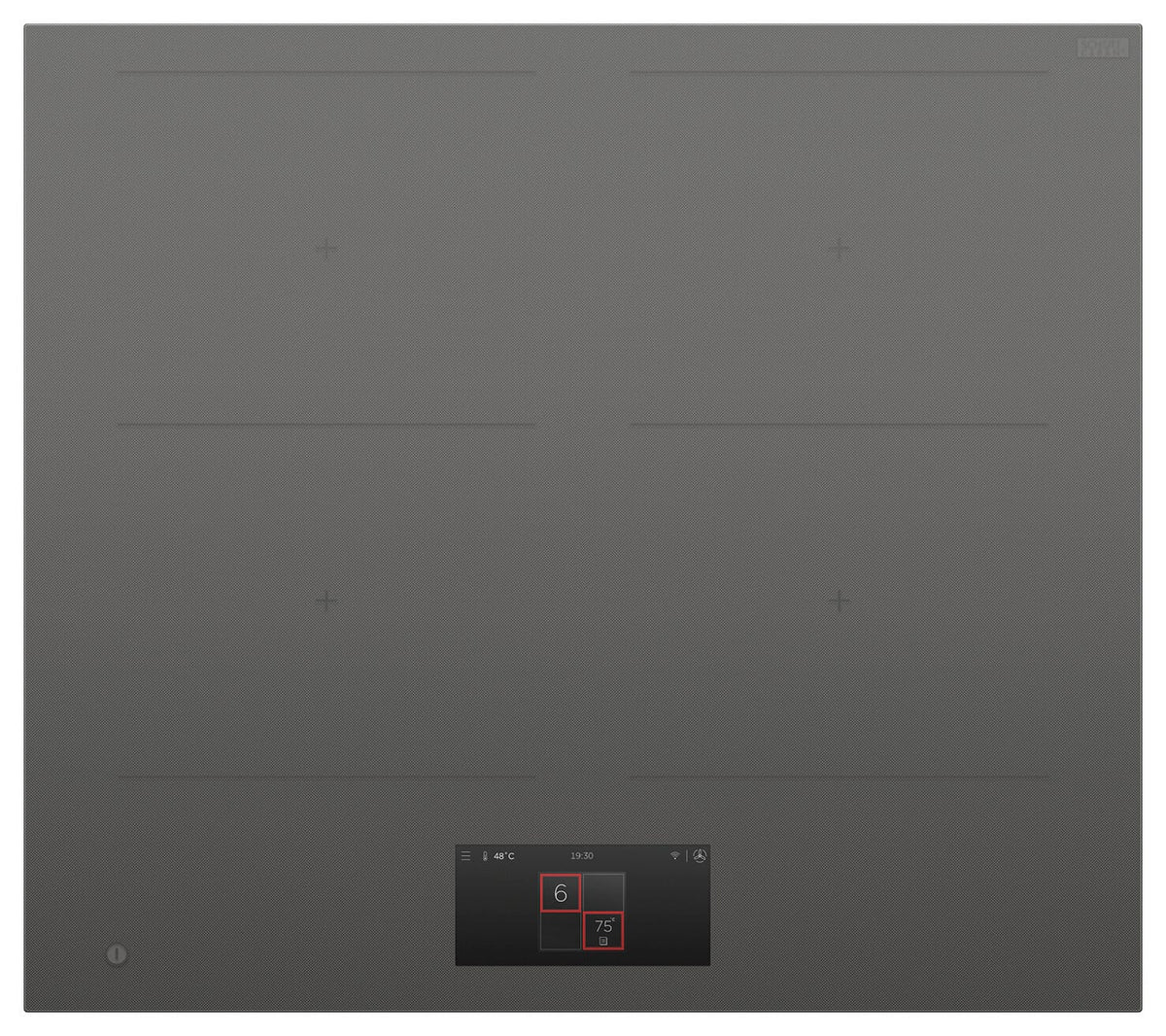 Fisher & Paykel - 24 in. Wide 4 Element Primary Modular Induction Built-in Electric Cooktop, 4 Zones with SmartZone - Gray
