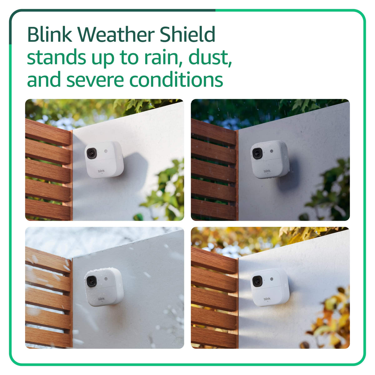 Blink - Outdoor 2K+ Wireless Smart Security Camera, 2K video, Two-way audio, Noise Cancellation, Smart detection Add-onCam - White
